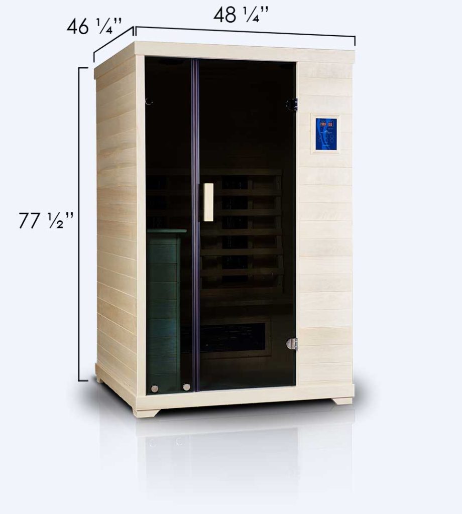 Transcend TR-2 Far Infrared  Sauna Dimensions