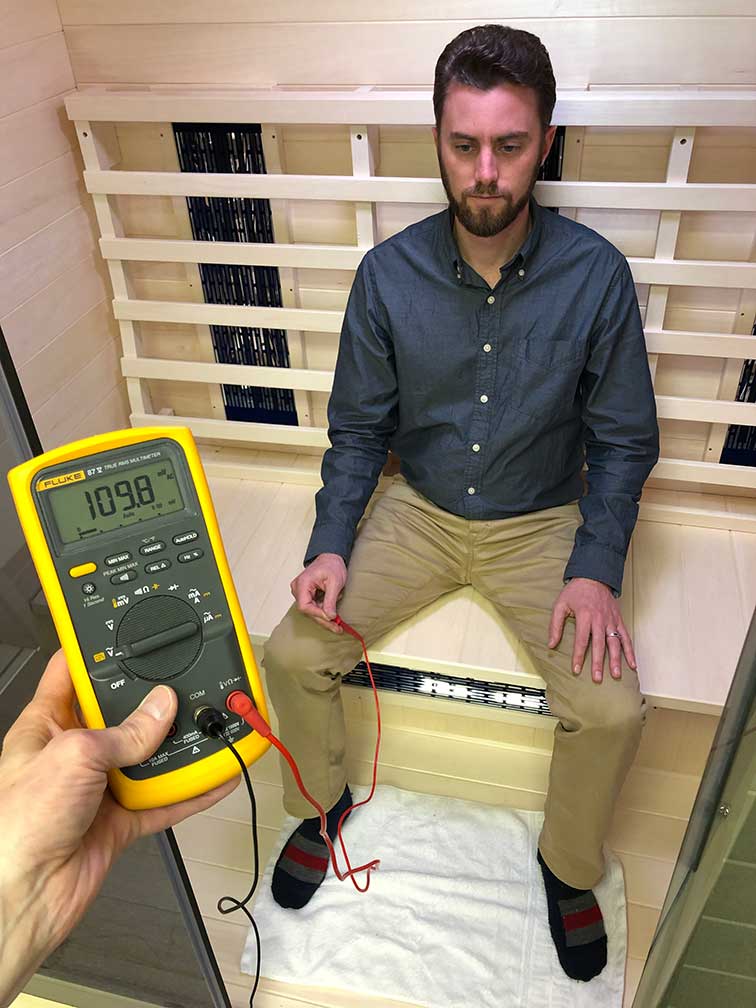 Body voltage inside the Transcend TR-3