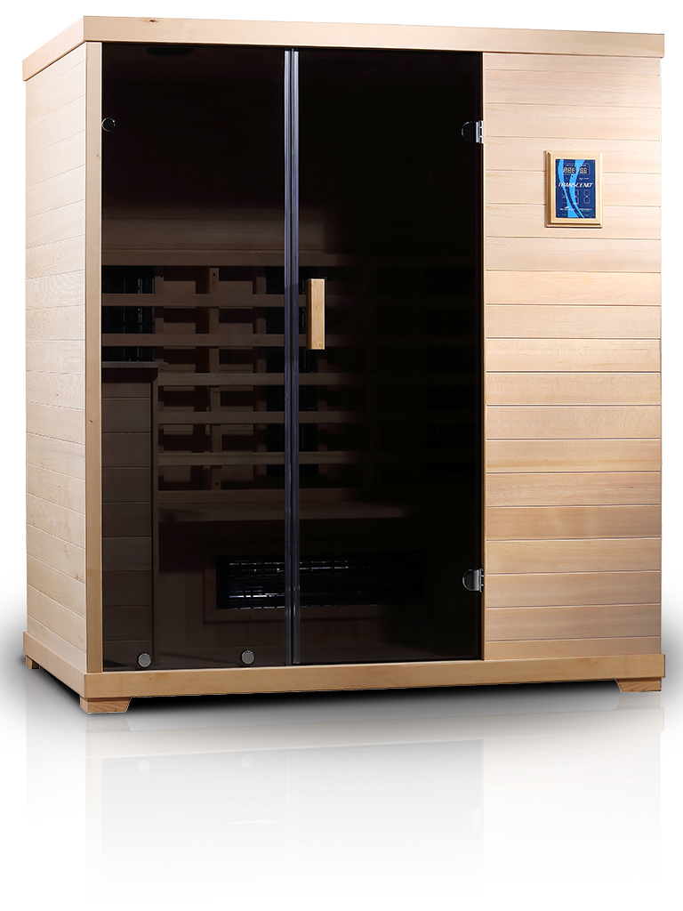 Transcend TR-2 two person sauna Far Infrared Sauna in Hemlock Wood